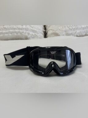 Fly Racing Youth Black MX Moto Goggles